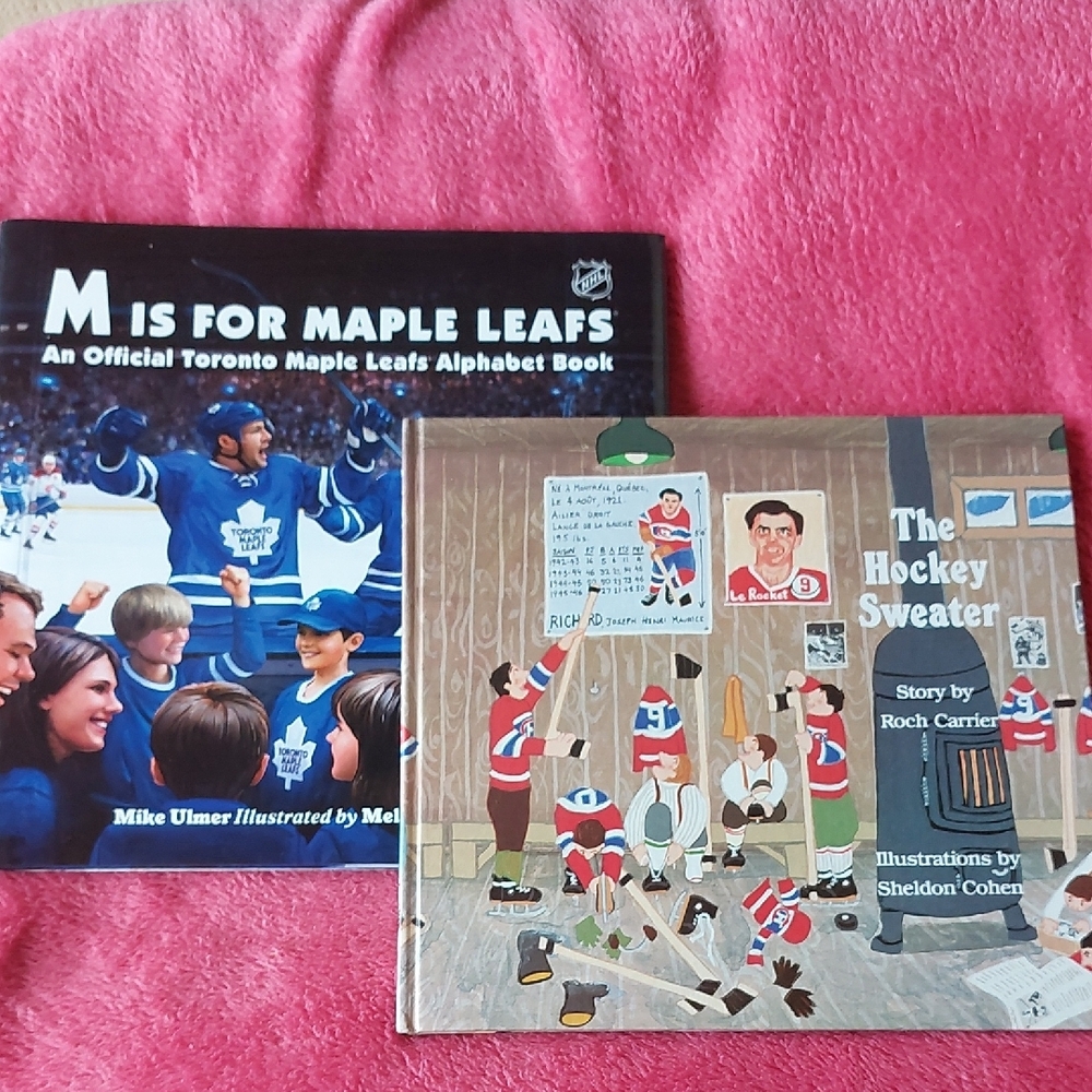 M is for Maple Leafs Book and The Hockey Sweater Book